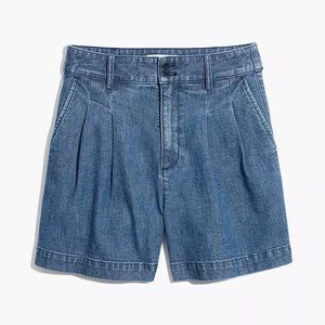 Madewell Denim Pleated Shorts